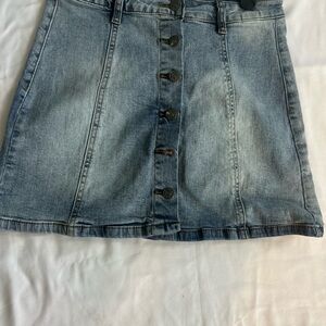 Hot Kiss Blue A-Line Mini Skirt Casual